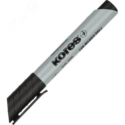Изображение товара Маркер для бумаги для флипчартов Kores XF1 черный (толщина линии 3 мм) круглый наконечник (шт)