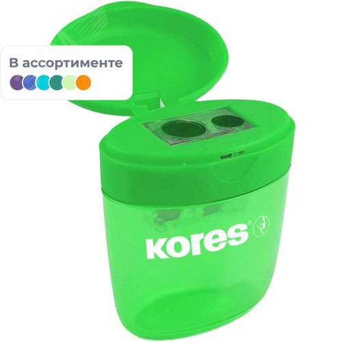 Изображение товара Точилка для карандашей Kores Deposito с контейнером пластиковая (шт)
