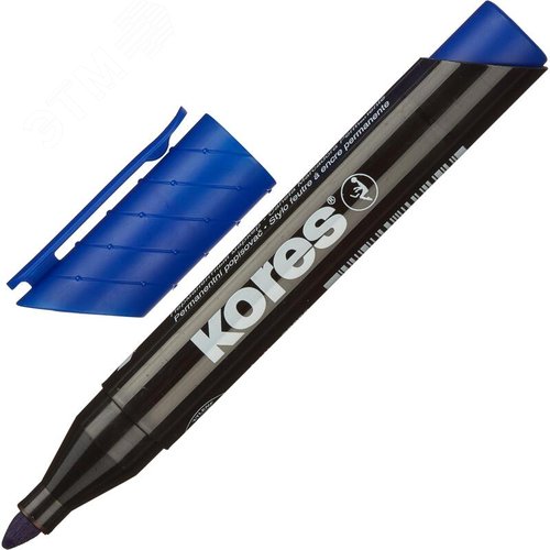 Изображение товара Набор маркеров перманентных Kores 20943 4 цвета (толщина линии 1,5-3 мм) круглый наконечник (набор)
