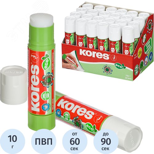 Изображение товара Клей-карандаш Kores Glue-Eco 10 г (шт)