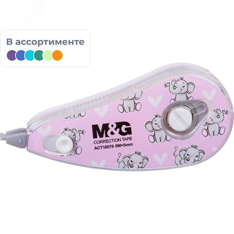 Изображение товара Корректирующая лента M&G Animal Planet 5 мм x 6 м (шт)