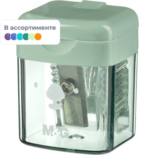 Изображение товара Точилка для карандашей M&G Summer Cha Cha с контейнером пластиковая (шт)