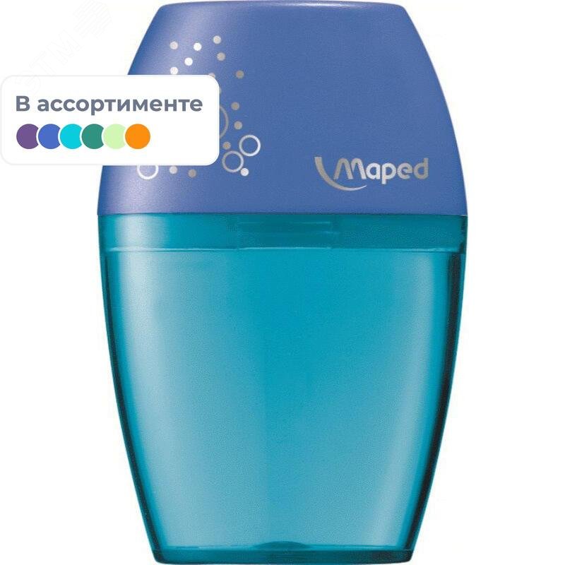 Изображение товара Точилка для карандашей Maped Shaker пластиковая с контейнером