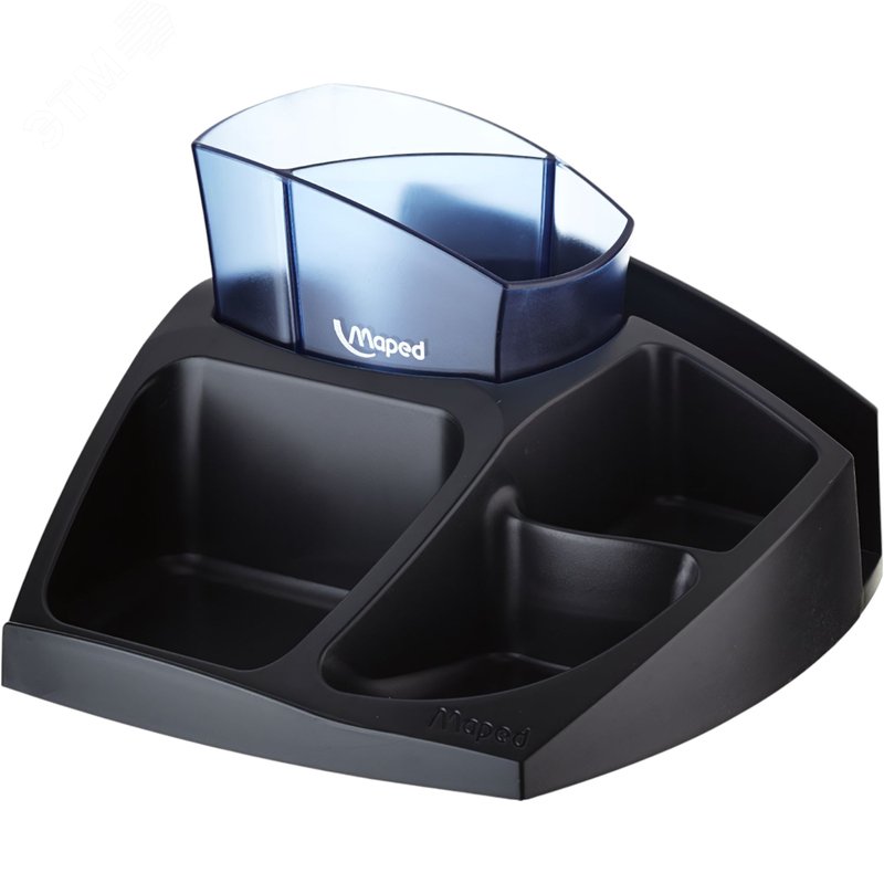 Изображение товара Подставка-органайзер для канцелярских принадлежностей Maped Evolys 6 отделений черная и синяя