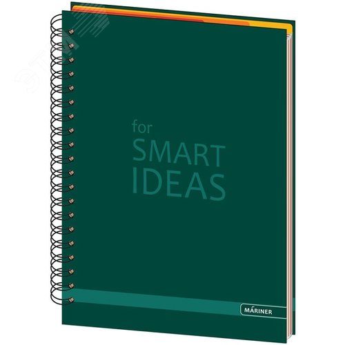 Изображение товара Бизнес-тетрадь Mariner Constant А4 150 листов зеленая в клетку и в линейку на спирали 5 разделителей (200х274 мм) (шт)