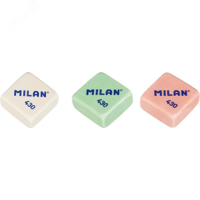 Изображение товара Ластик Milan 430 из натурального каучука прямоугольный 28x28x13 мм (шт) Изображение товара Ластик Milan 430 из натурального каучука прямоугольный 28x28x13 мм (шт)
