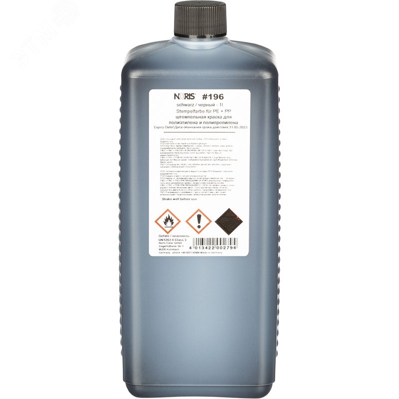 Изображение товара Краска штемпельная Noris универсальная 196Е черная 1000 мл