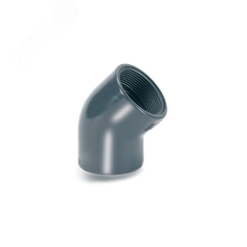 Угольник 45 градусов D32x1' ВР PVC-U PN16 COMER (Италия) переходной с ...