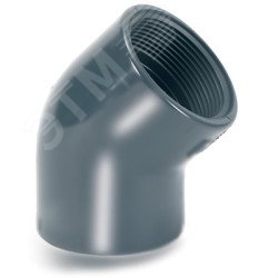 Угольник 45 градусов D32x1' ВР PVC-U PN16 COMER (Италия) переходной с ...