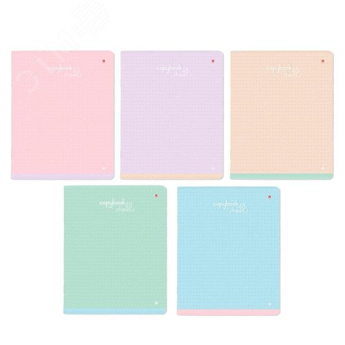 Изображение товара Тетрадь общая Bruno Visconti Бриз А5 48 листов в клетку на скрепке (, Soft Touch, 10 штук в упаковке) (упак)