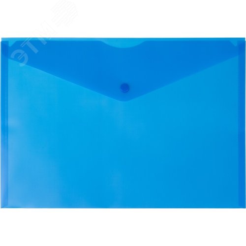 Изображение товара Папка-конверт на кнопке Выбор есть Элементари А4 синяя 180 мкм (10 штук в упаковке) (шт)