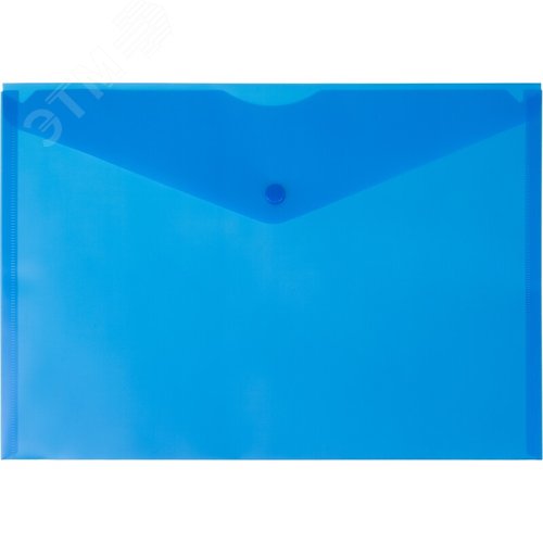 Изображение товара Папка-конверт на кнопке Выбор есть Элементари А4 синяя 150 мкм (10 штук в упаковке) (шт)