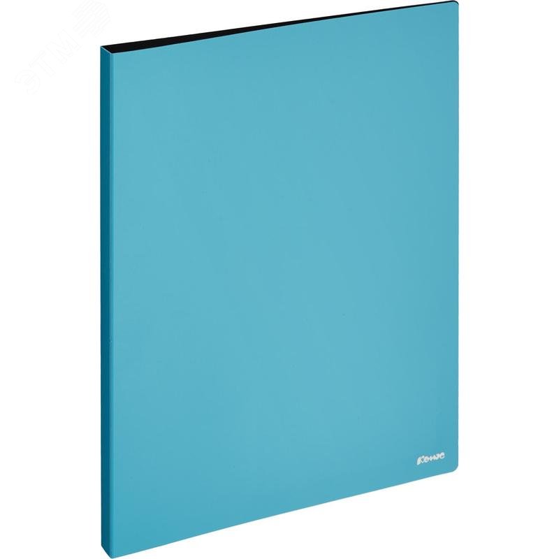 Изображение товара Папка с зажимом Комус А4 0,8 мм голубая до 150 листов офисная