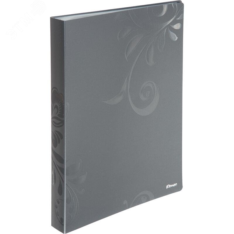 Изображение товара Папка файловая Комус Русская серия Mountain 40 файлов 32/0.9 A4 серая (шт)