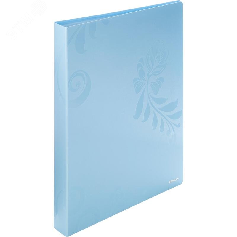 Изображение товара Папка файловая Комус Русская серия Arctic 40 файлов 32/0.9 A4 голубая (шт)