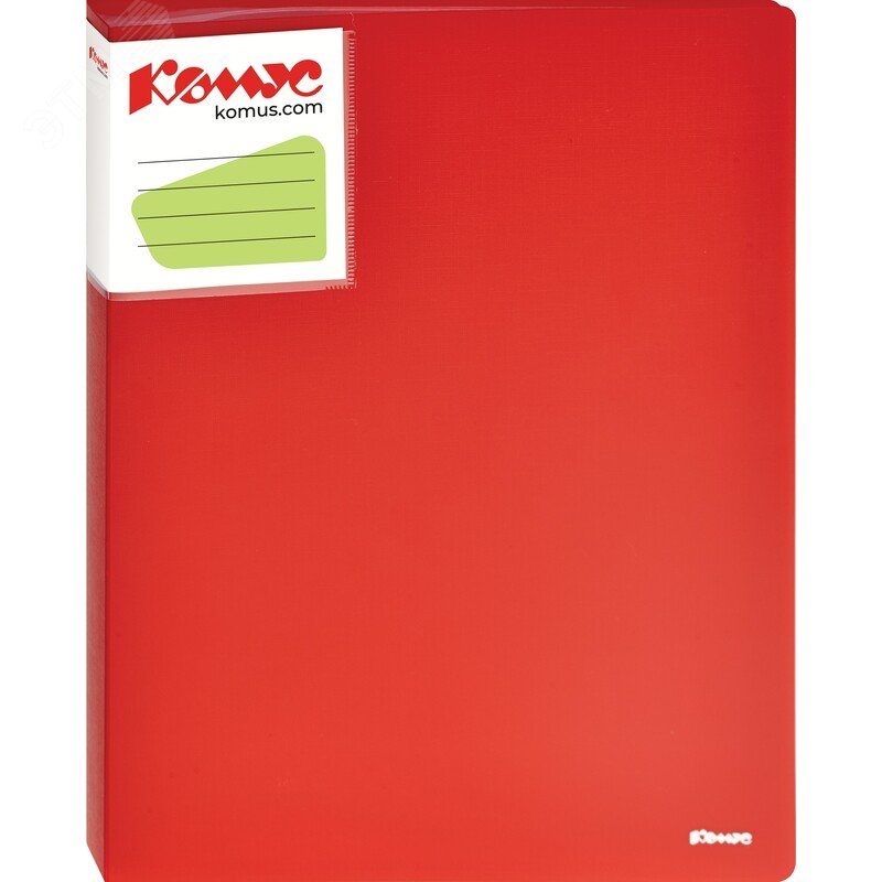 Изображение товара Папка файловая на 40 файлов Комус Шелк A4 25 мм красная (толщина обложки 0.7 мм) (шт)