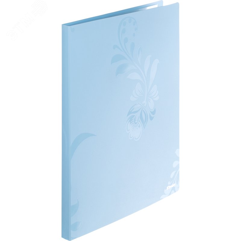 Изображение товара Папка файловая Комус Русская серия Arctic 20 файлов 17/0.9 A4 голубая (шт)