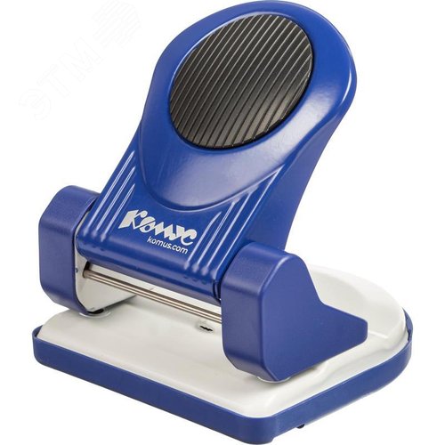 Изображение товара Дырокол Комус MPBL30 до 30 листов синий с линейкой (шт)