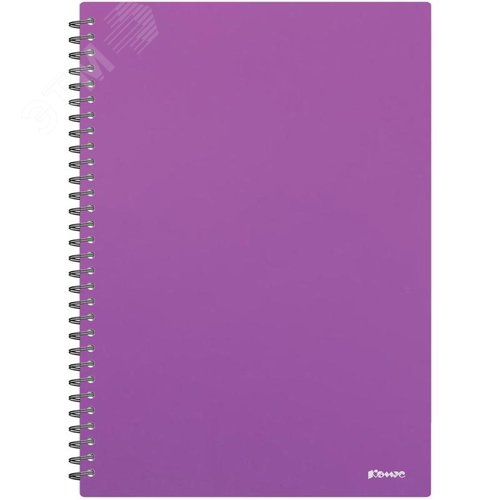 Изображение товара Бизнес-тетрадь Комус Classic А4 100 листов фиолетовая в клетку на спирали (294х210 мм) (шт)