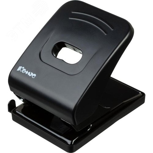 Изображение товара Дырокол Комус Prima 6365 до 40 листов черный с линейкой (шт)