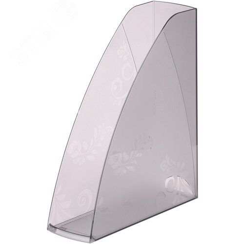 Изображение товара Лоток вертикальный для бумаг Комус Русская Серия 85 мм пластиковый серый (шт)