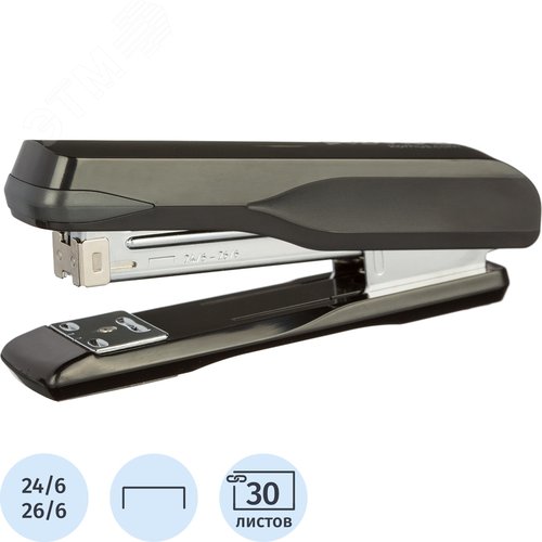 Изображение товара Степлер Комус MSBK24301 до 30 листов черный (шт)