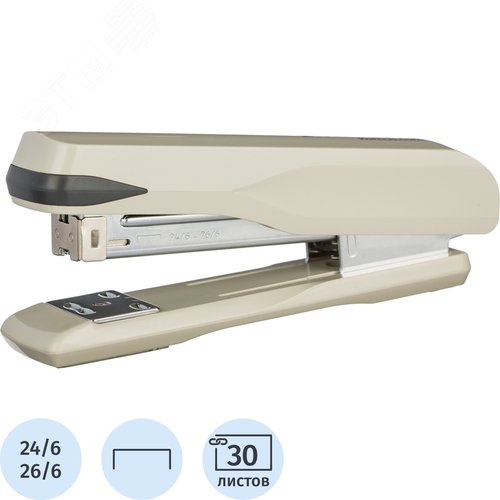 Изображение товара Степлер Комус MSGY2430 до 30 листов серый (шт)