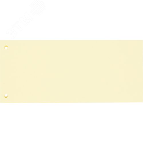 Изображение товара Разделитель листов картонный Комус 100 листов по цветам желтый (105x240 мм) (упак)