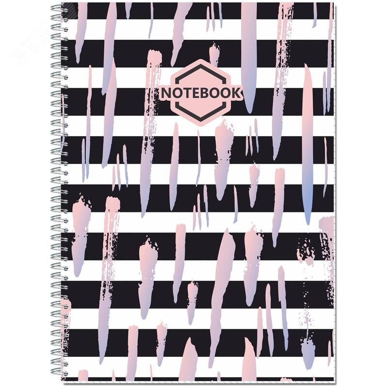 Изображение товара Бизнес-тетрадь Полином Стильный офис A4 120 листов разноцветная в клетку на спирали (203х290 мм) (шт)