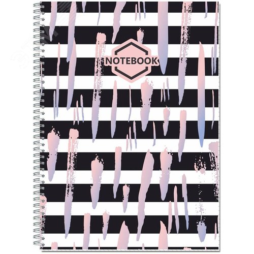 Изображение товара Бизнес-тетрадь Полином Стильный офис A4 120 листов разноцветная в клетку на спирали (203х290 мм) (шт)