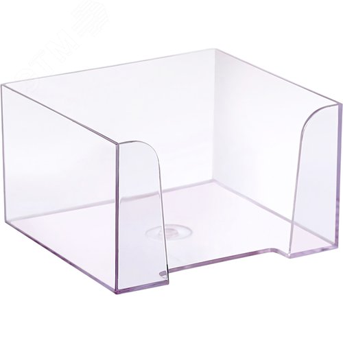 Изображение товара Бокс для бумаги Стамм прозрачный 90х90х50 мм (шт)