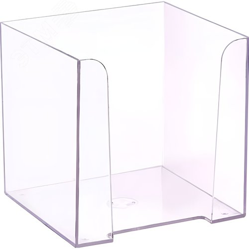 Изображение товара Бокс для бумаги Стамм прозрачный 90х90х90 мм (шт)