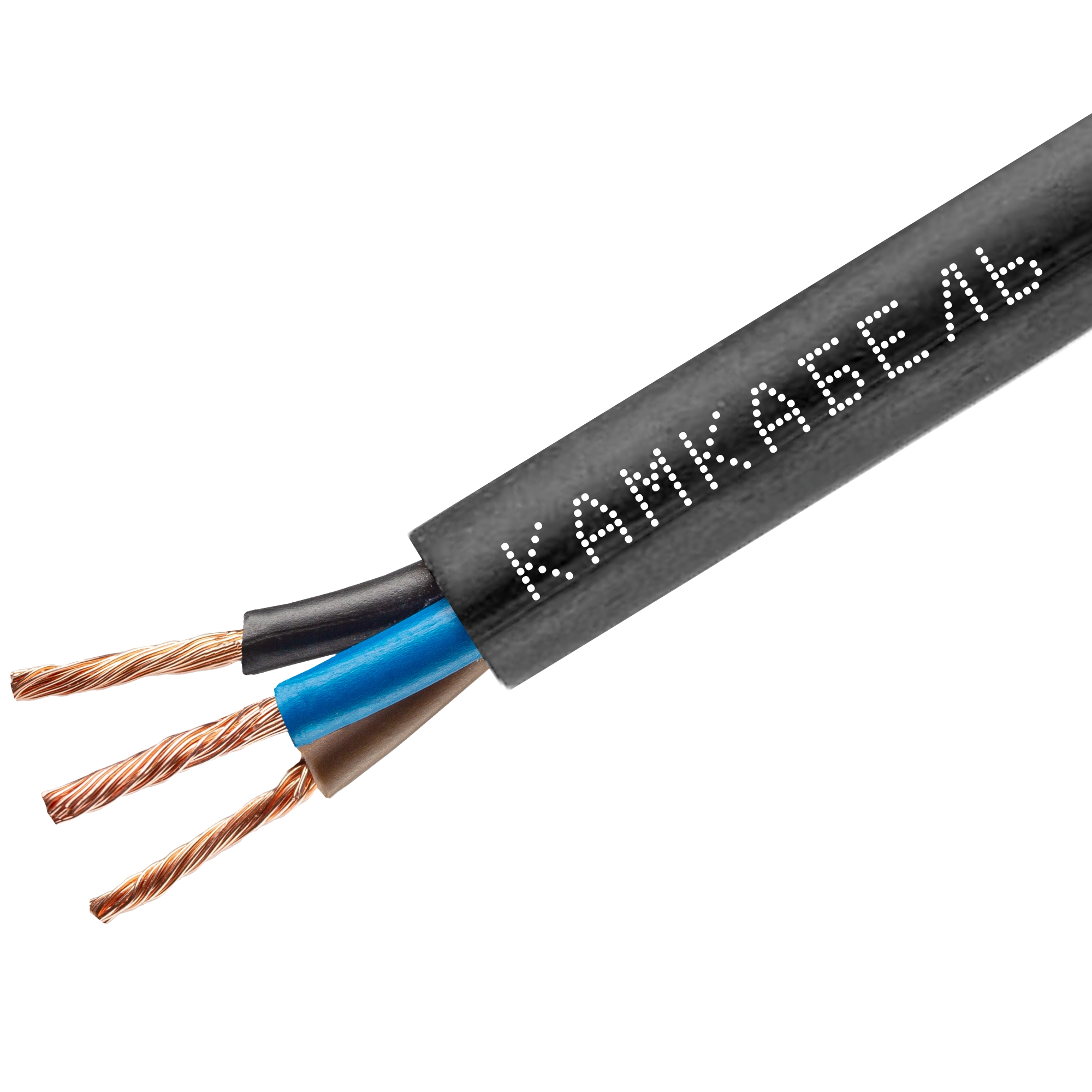 Провод силовой ПВС 3х1,5 черный