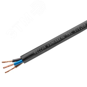 Провод силовой ПВС 3х1,5 черный - фото 2