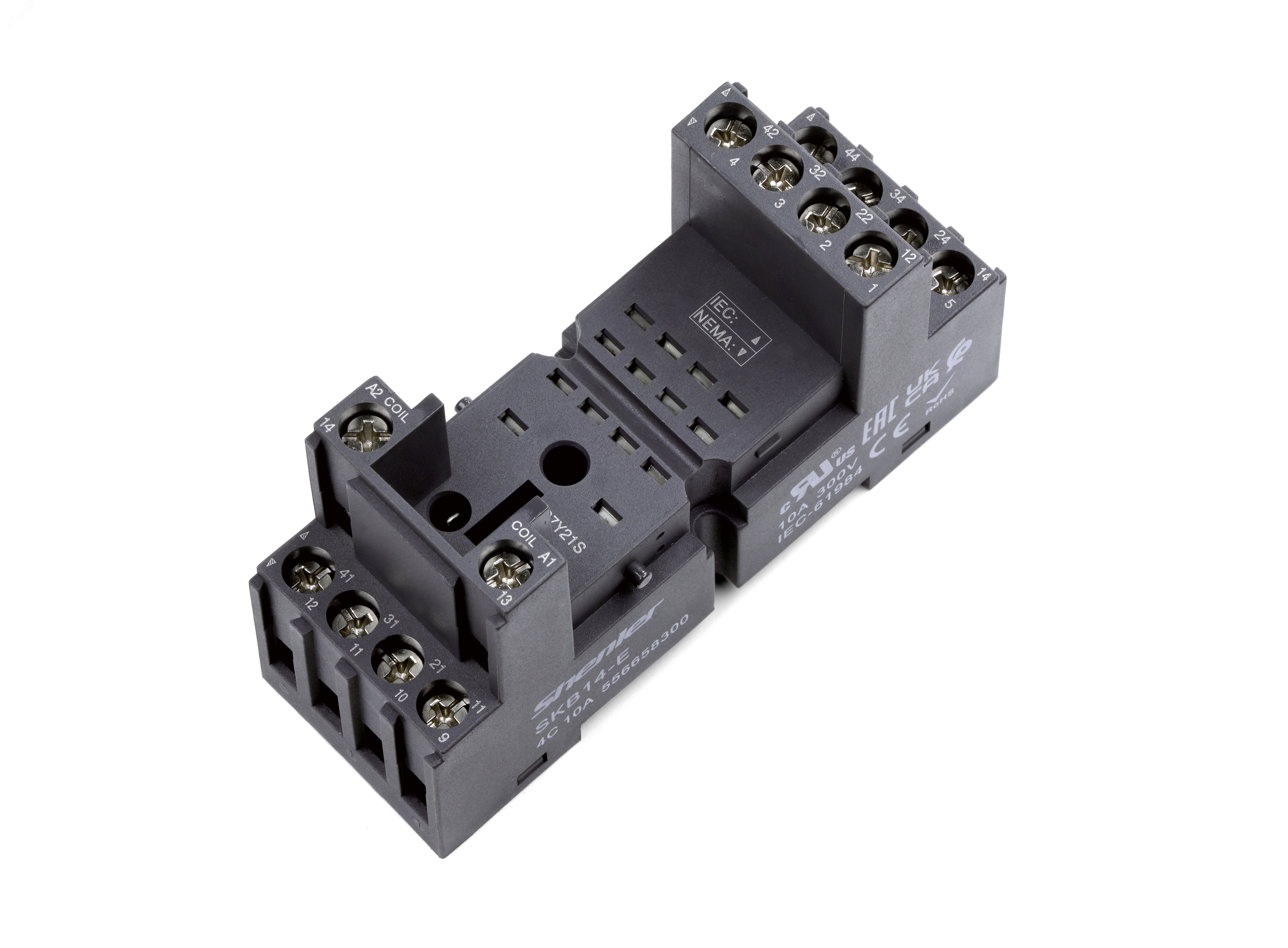 Изображение товара Цоколь SKB14-E, релейная монтажная колодка для DIN-рейки