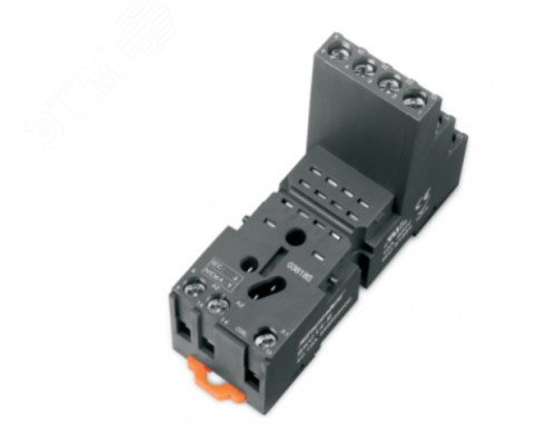 Изображение товара Цоколь SKC14-E винтовой зажим черный на рейку DIN35-панель