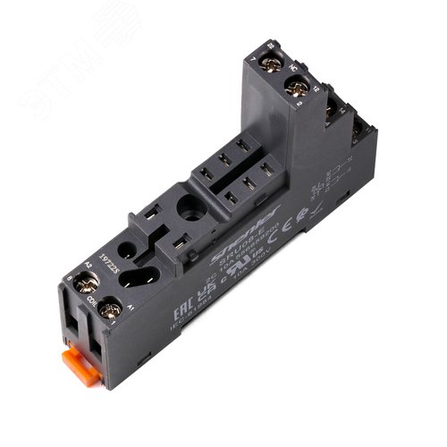 Изображение товара Цоколь 10A300V, черный, на рейку DIN35 (шт)