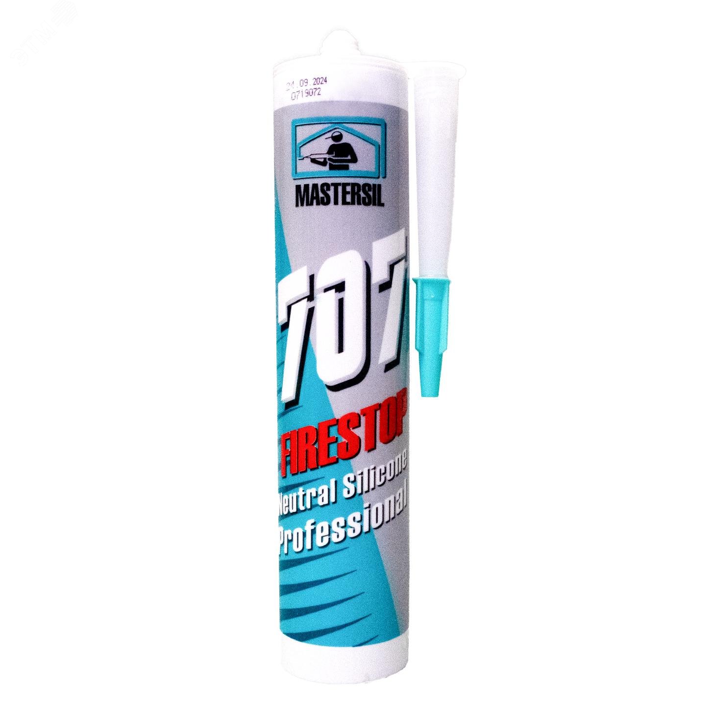 Изображение товара Герметик силиконовый огнестойкий серый FIRESTOP 707 280 мл (шт)
