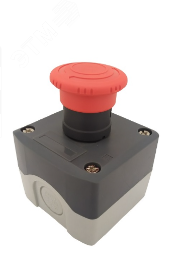 Изображение товара Пост кнопочный УХЛ2 с грибовидным толкателем IP65 220В Briswik Изображение товара Пост кнопочный УХЛ2 с грибовидным толкателем IP65 220В Briswik