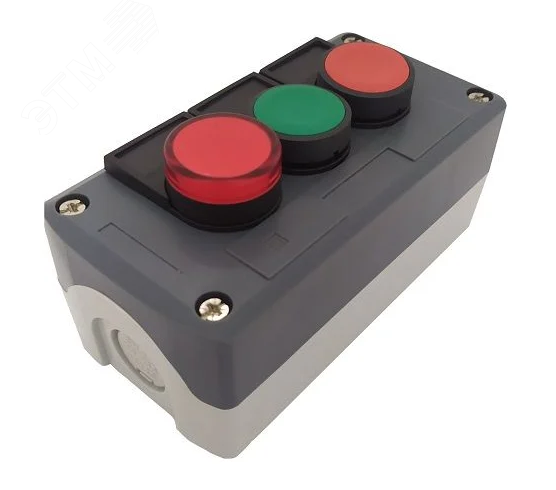 Изображение товара Пост кнопочный ПКУ21Е-131-65 УХЛ2 АД22кр 24В IP65 для промышленной автоматизации