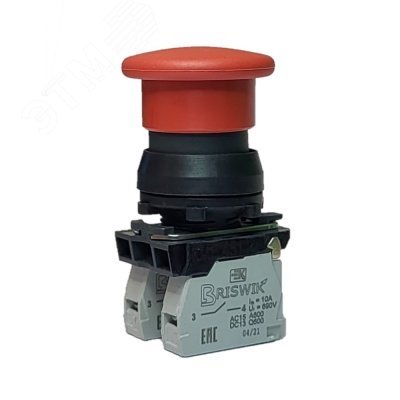 Изображение товара Выключатель кнопочный КЕ 021/2м красный IP40 690В 1но+1нз РФ