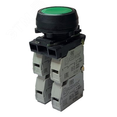 Изображение товара Выключатель кнопочный КЕ 181/2м зеленый IP66 для промышленной установки