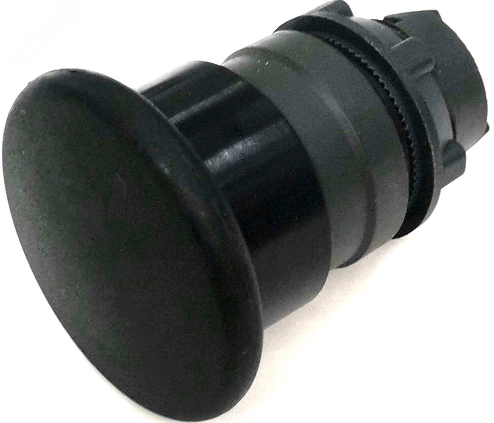 Изображение товара Головка кнопки 22мм возврат IP65 черная ZB5BC2.BR для промышленного использования