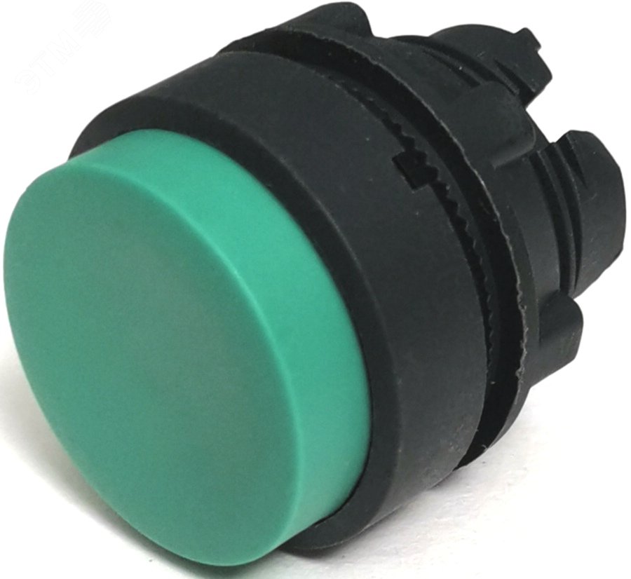 Изображение товара Головка выступающий толкатель 22мм возврат КМЕ 71 зеленый IP40 LAY4-EL23.BR