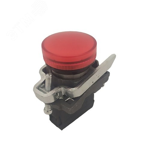Изображение товара Сигнальная лампа КМЕ ОЛС красная 220 В IP65 стальная монтажная