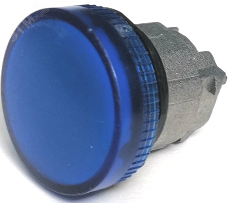 Изображение товара Головка сигнальной лампы 22мм металл КМЕ ОЛС синяя IP65 ZB4BV06.BR