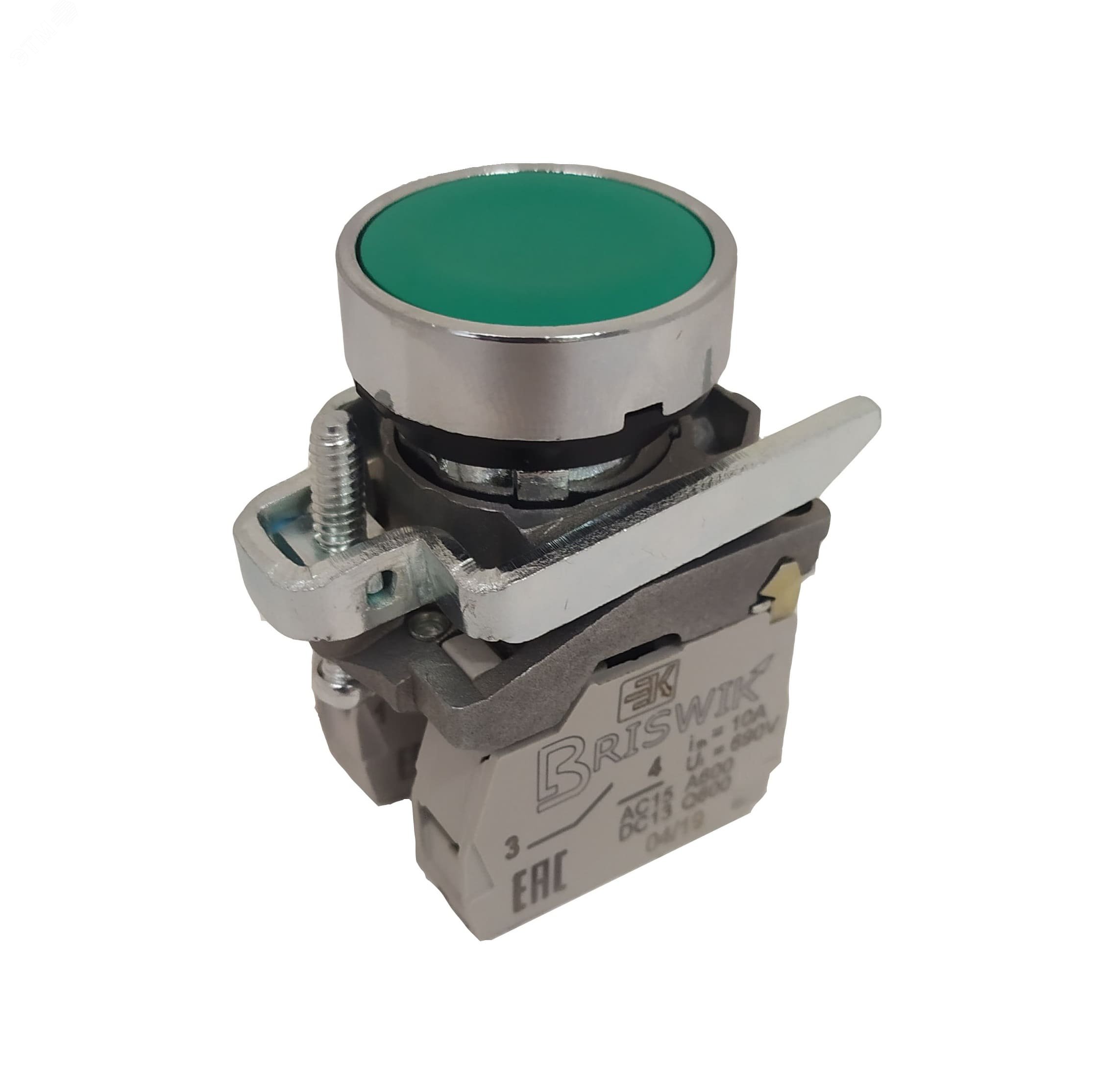 Изображение товара Выключатель КМЕ 4611м -С IP65 зеленый 1но+1нз цилиндрический монтажный