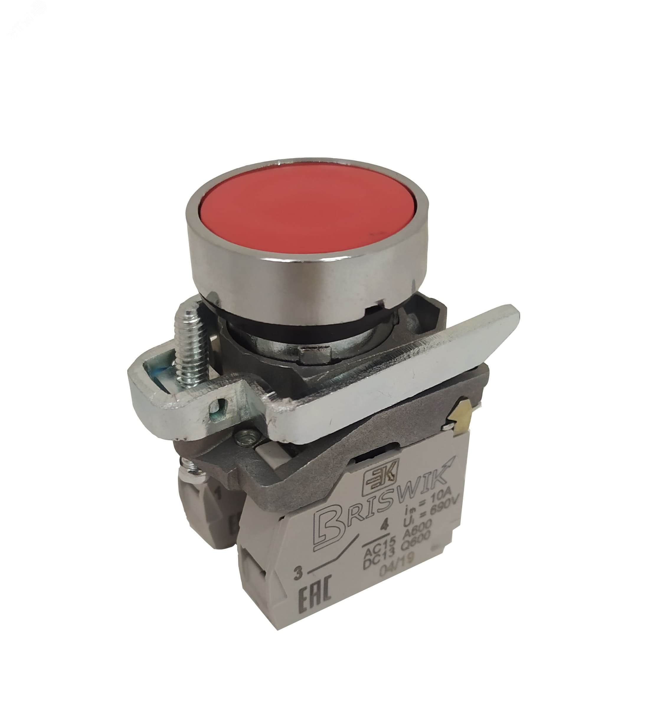 Изображение товара Выключатель КМЕ 4101м с красным цилиндрическим толкателем IP40 для промышленных систем