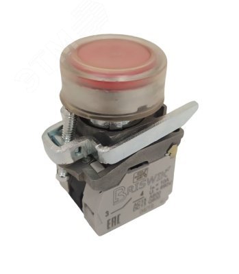 Изображение товара Выключатель КМЕ 4211м IP65 24В красный 1но+1нз цилиндрический