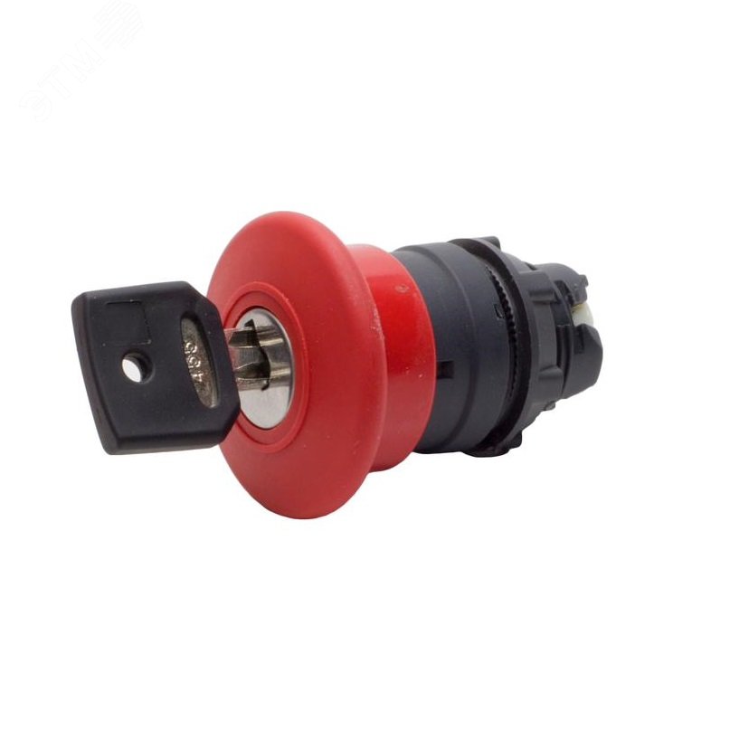 Изображение товара Головка аварийной кнопки красная гриб 22мм IP65 КМЕ ZB5BS94.BR